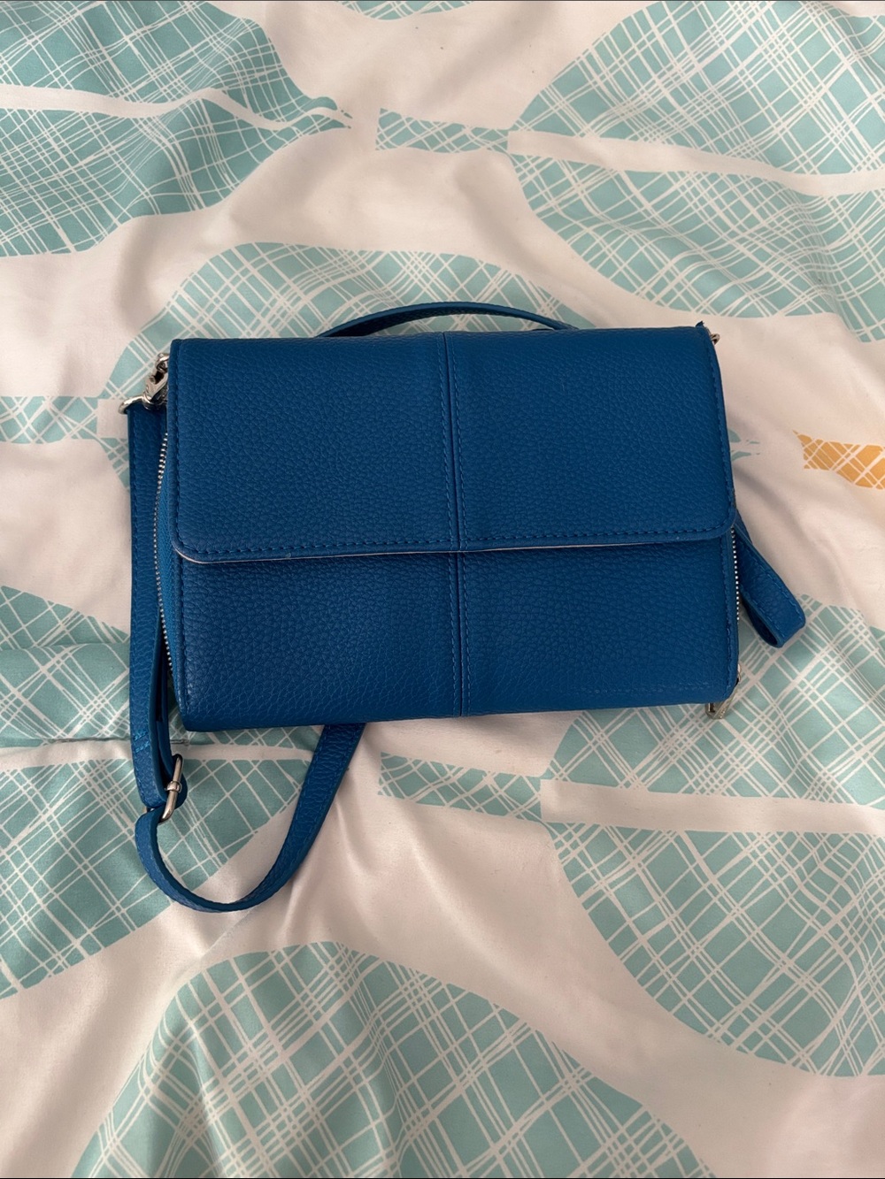 thirty-one Electric Blue Pebbled Crossbody